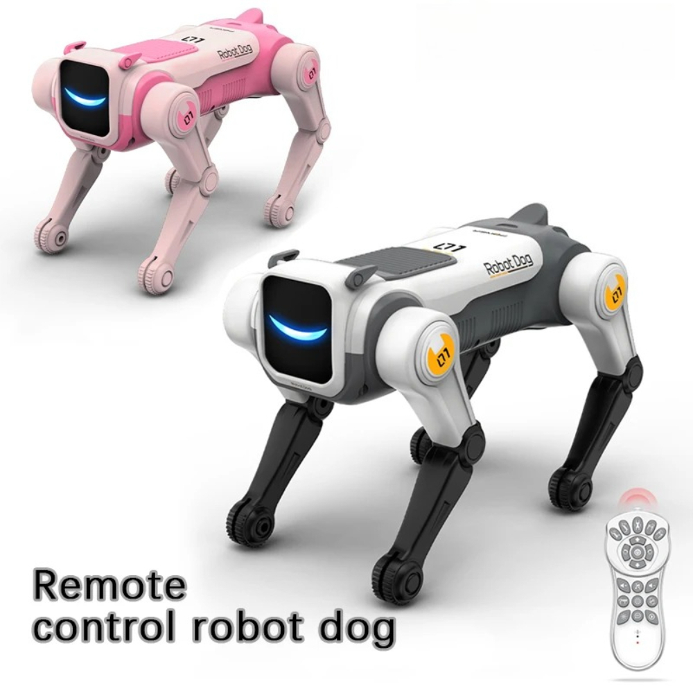 Dog Toys - スマートリモコン操作ロボット犬 バイオニックモデル メカニカルドッグ 音声制御電動おもちゃ 誕生日プレゼント