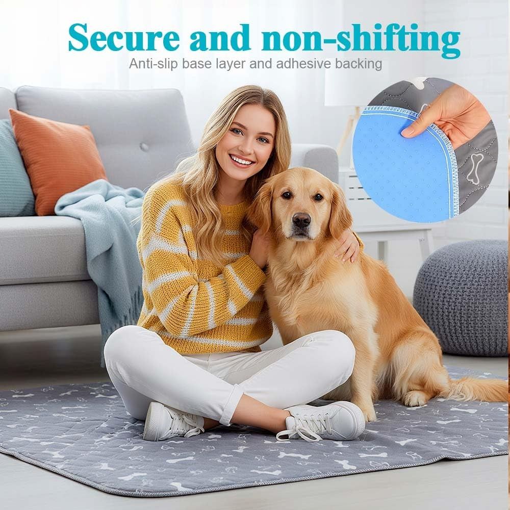 Pet Beds - 超吸収ペットベッドマット 再利用可能 洗える子犬用おしっこパッド フェロモン入り 滑り止め漏れ防止ペットトレーニングパッド ペットトレーニング