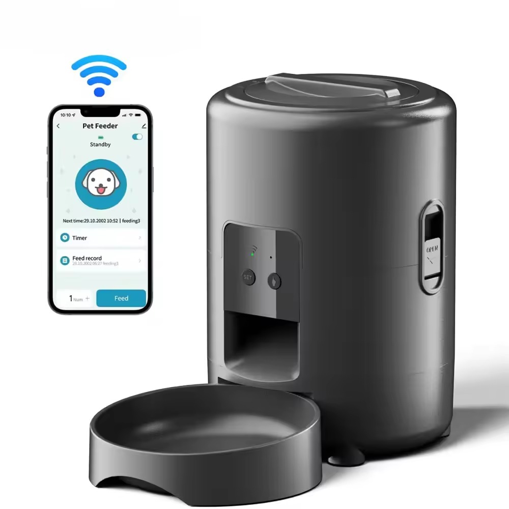 2L APP制御自動ペットフィーダーボタン式自動給餌器スマー - Pet Feeders のレビューと価格