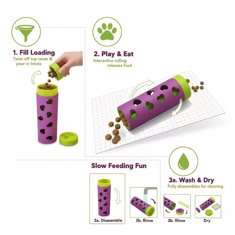 犬用ゴム製おやつディスペンサーおもちゃ、耐噛み性歯磨きおもち - Rubber Treat Dispensing Dog Toy のレビューと価格