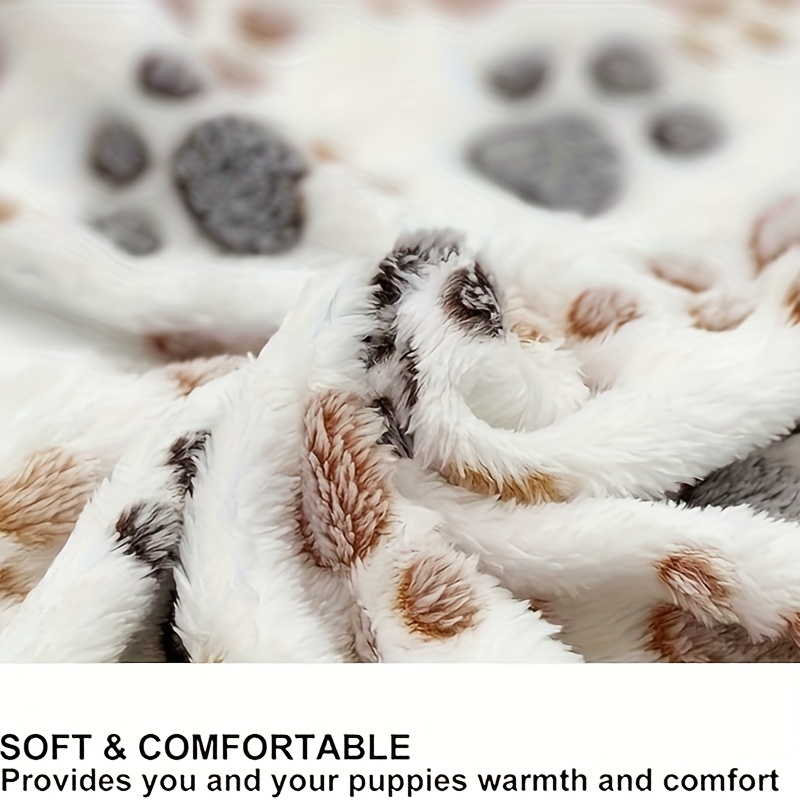 1/3枚セット かわいいペット用ブランケット 肉球柄プリント - Pet Beds のレビューと価格