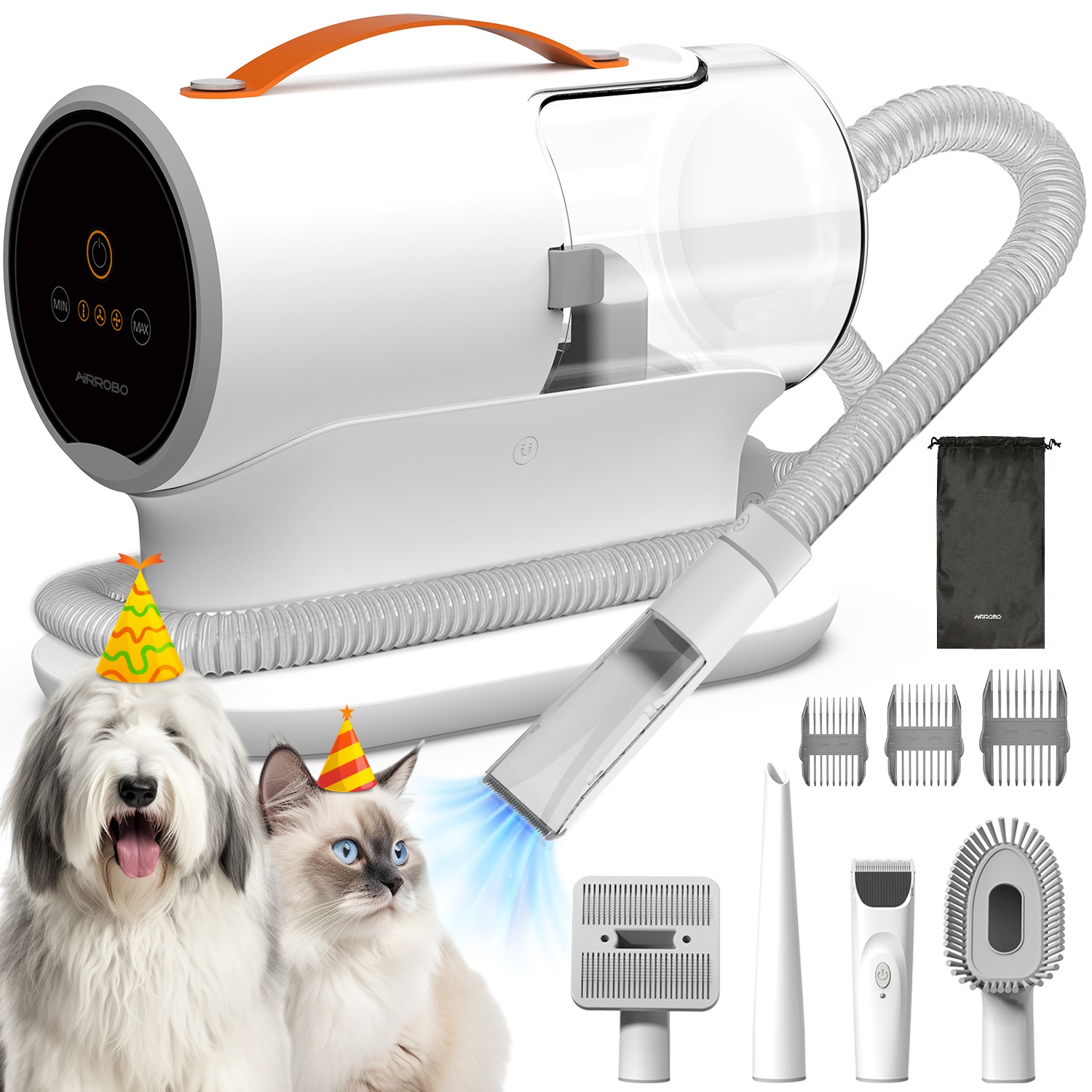 AIRROBO USA製ペットグルーミングバキューム（犬猫用 - Pet Grooming のレビューと価格