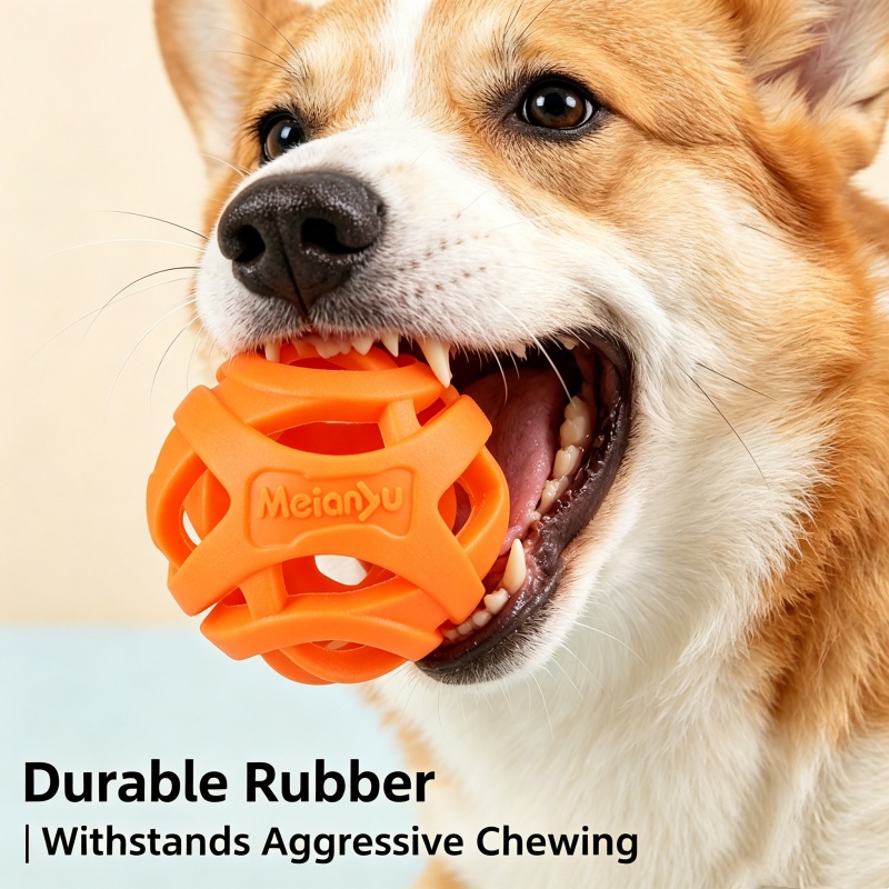 壊れない犬用噛むボール、子犬の歯が生える時期に最適、浮かぶゴ - Indestructible Dog Chew Toy のレビューと価格