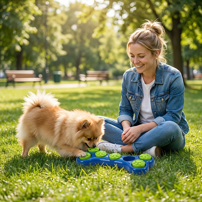 犬の分離不安を和らげるおもちゃ、おやつが入るパズルフィーダー - Dog Puzzle Feeder Toy のレビューと価格