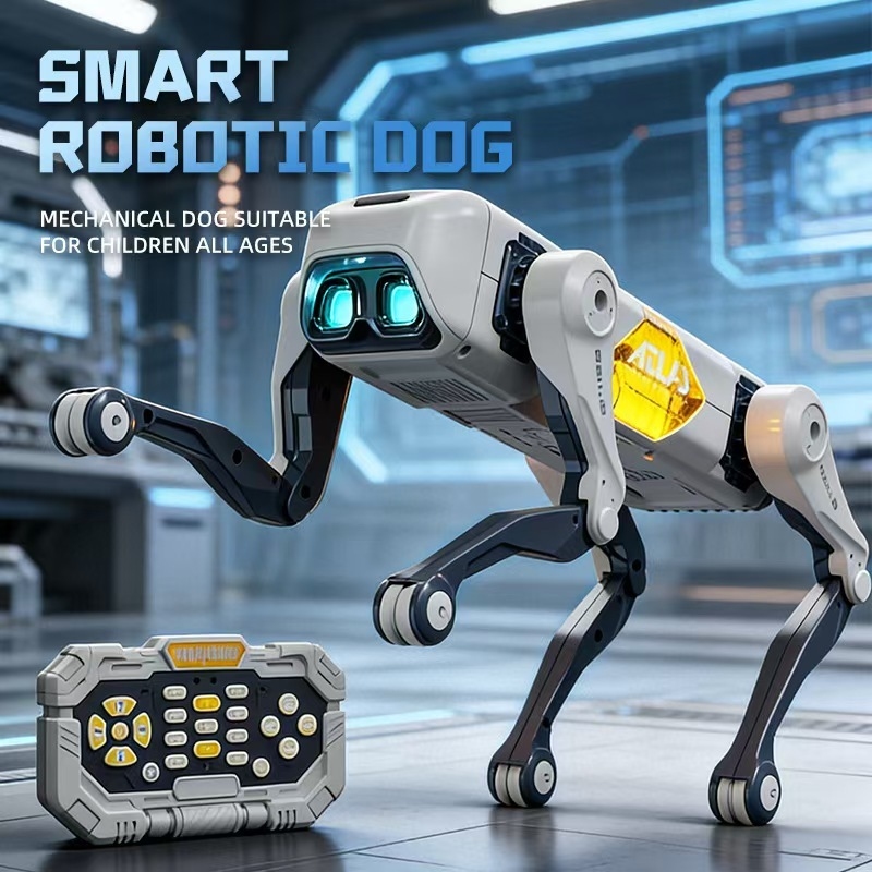 新しいAIキッズAIロボット犬のおもちゃ、音声＆リモコン操作 - Dog Toys のレビューと価格
