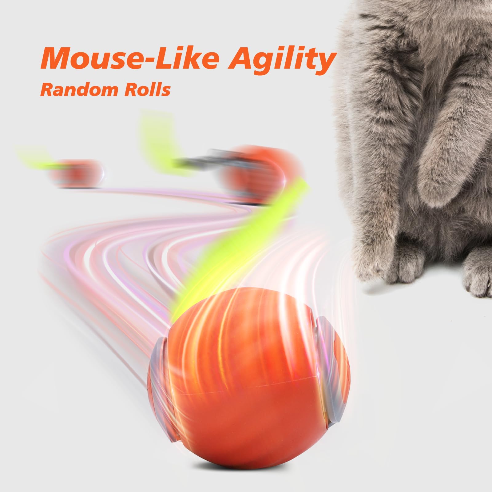 猫インタラクティブボールおもちゃ自動ローリングボールフェイク - Automatic Moving Dog Ball のレビューと価格