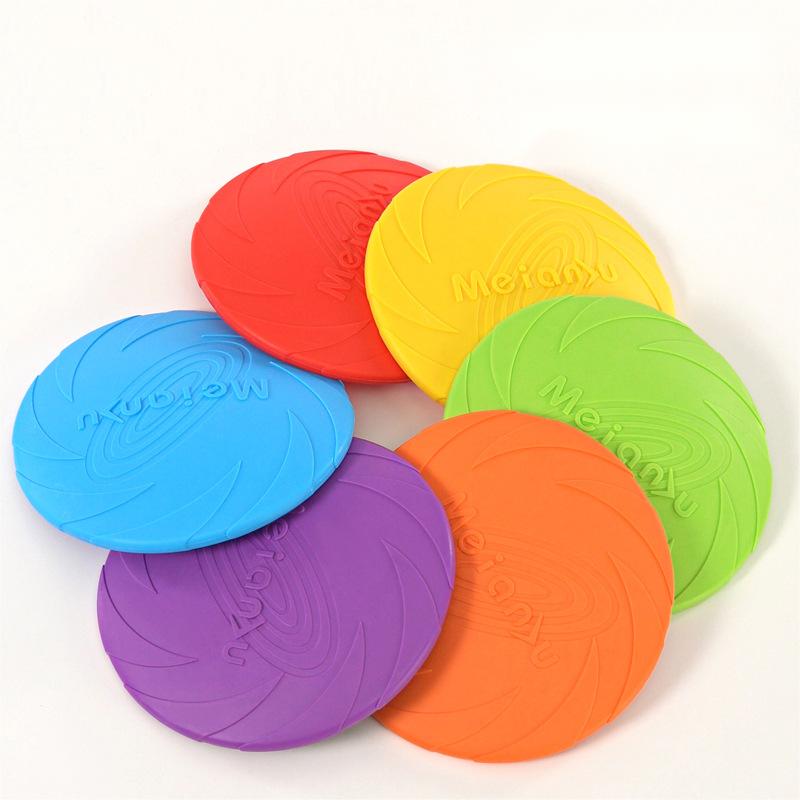 犬や猫が噛んでも壊れにくい、インタラクティブなシリコン製フラ - Flying Disc Dog Training Toy のレビューと価格