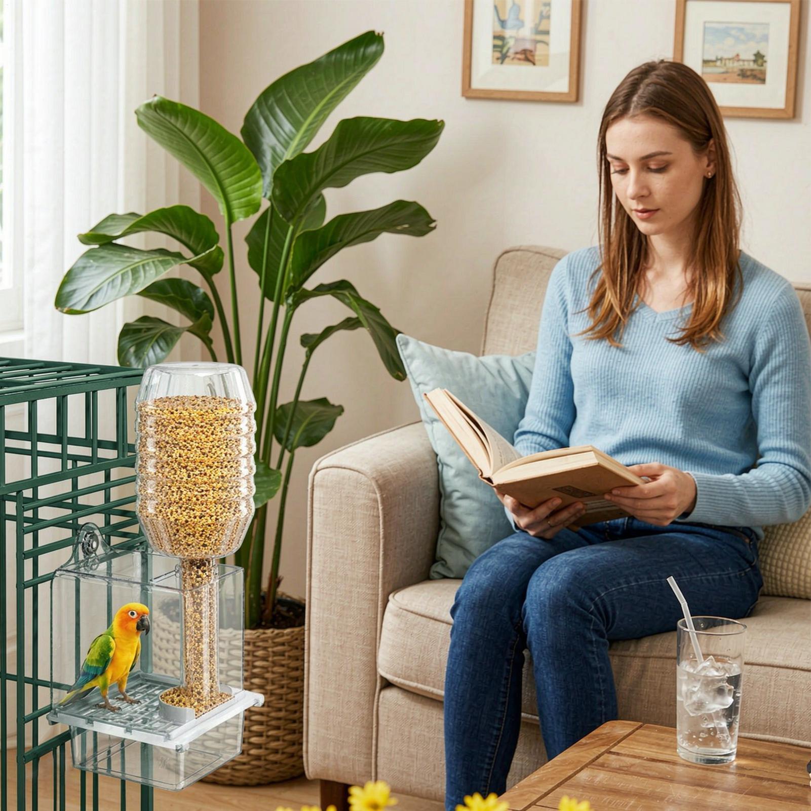 鳥かご用自動給餌器。オウム、コッカティエル、コンユール、マカ - Pet Feeders のレビューと価格