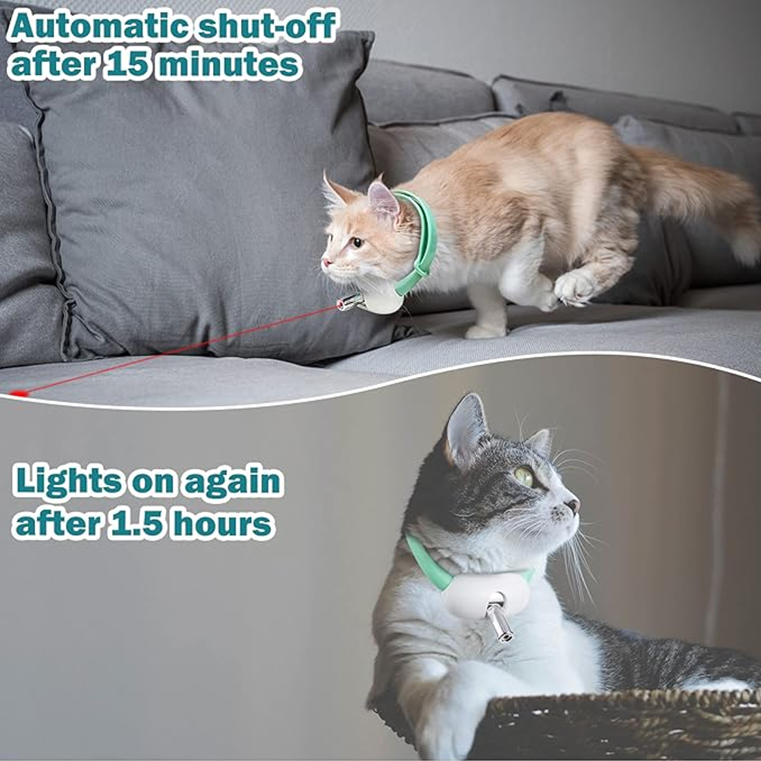 猫用レーザーポインター首輪 - ウェアラブル自動猫レーザーラ - Laser Pointer Cat Toy Automatic のレビューと価格