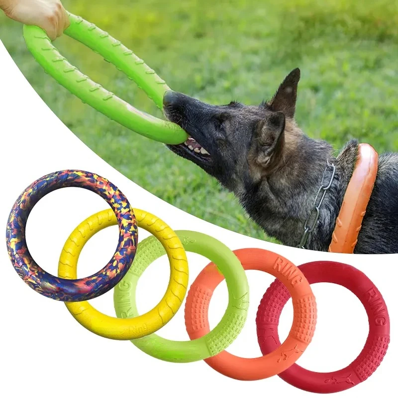 飛んでいるディスクバドッグトレーニングリング,犬のための耐摩 - Flying Disc Dog Training Toy のレビューと価格