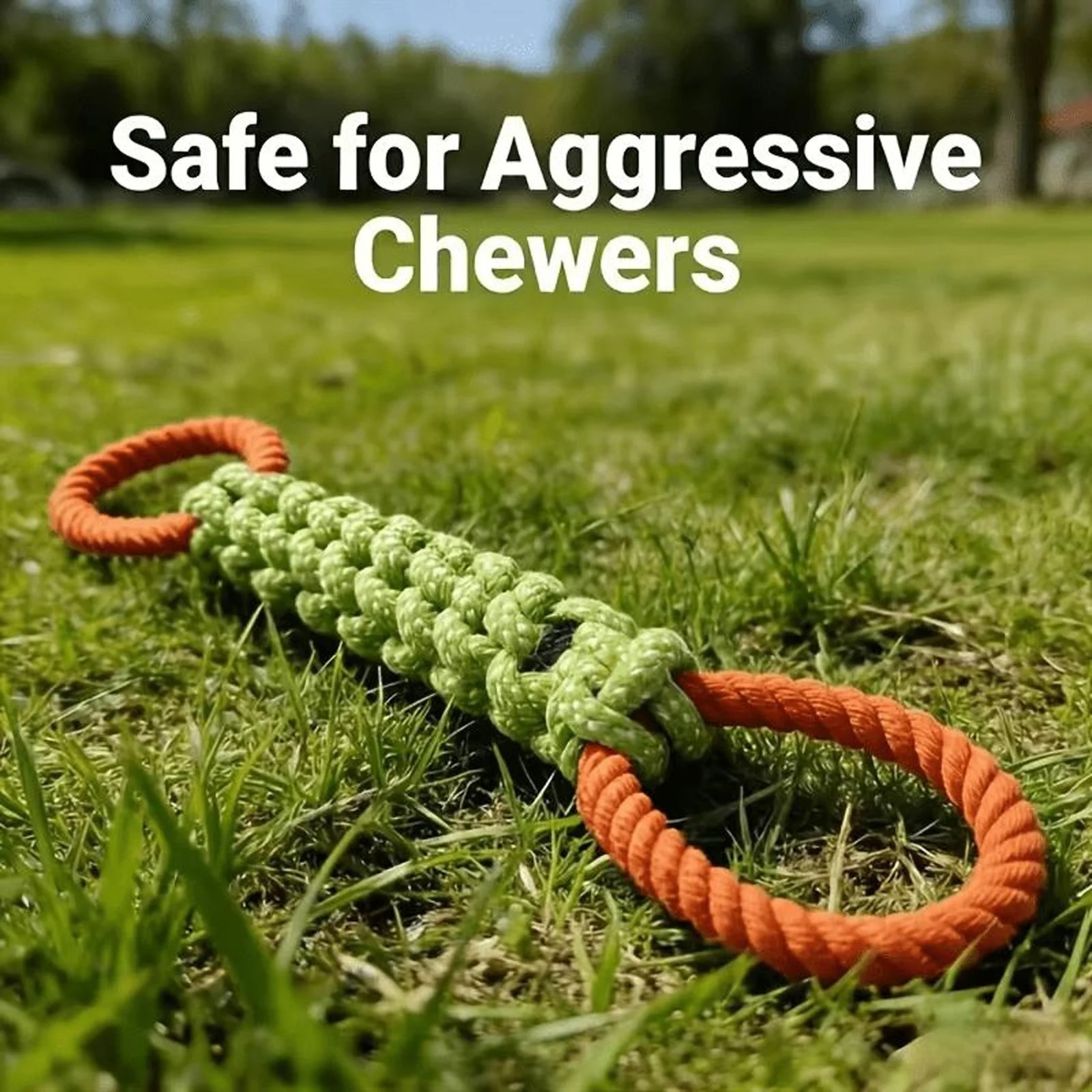 丈夫な犬用ロープ結び目おもちゃ、犬用噛むロープおもちゃ、ペッ - Indestructible Dog Chew Toy のレビューと価格