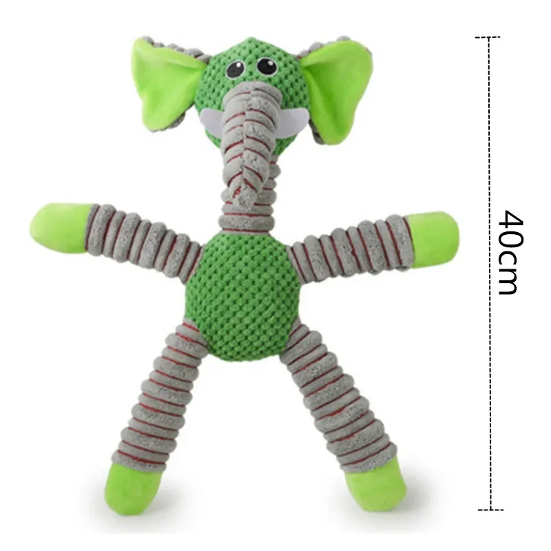 壊れない大型犬用音鳴りおもちゃ、動物の形をしたペット用ソフト - Indestructible Dog Chew Toy のレビューと価格