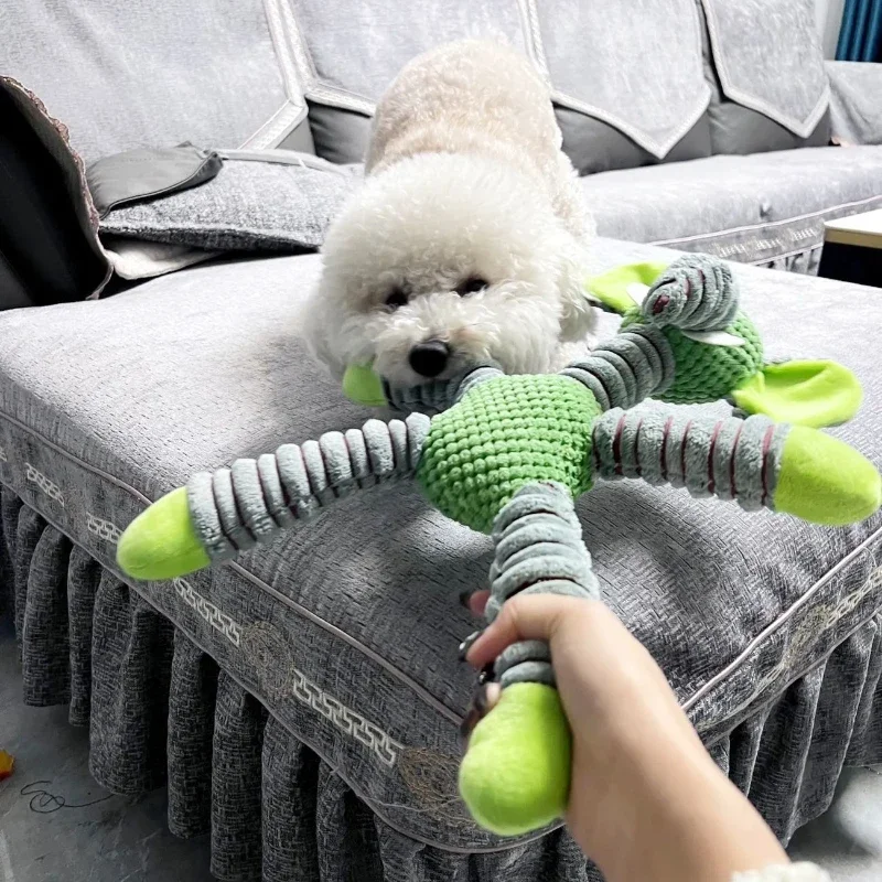 壊れない大型犬用音鳴りおもちゃ、動物の形をしたペット用ソフト - Indestructible Dog Chew Toy のレビューと価格