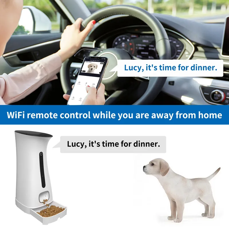 音声とビデオ録画用のWi-Fiペットフィーダーカメラ、And - Pet Feeders のレビューと価格