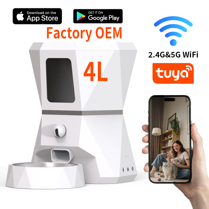最高品質の4L容量、Tuyaアプリ制御、WIFI対応、時間設 - Pet Feeders のレビューと価格
