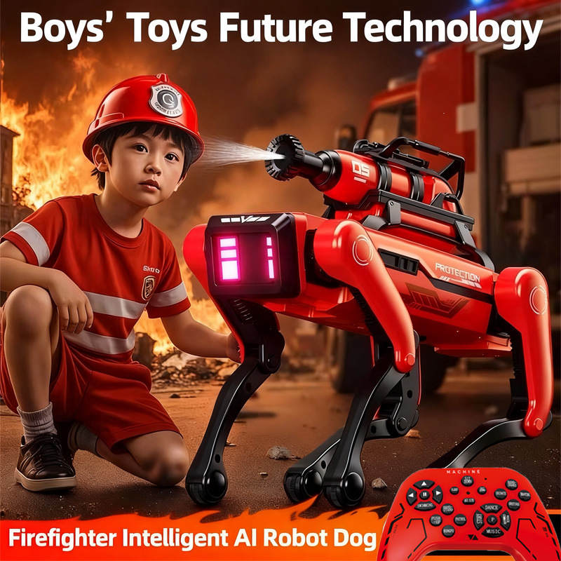 AIロボット犬 知能消防ロボット犬 AI電子ペット 音声イン - Dog Toys のレビューと価格