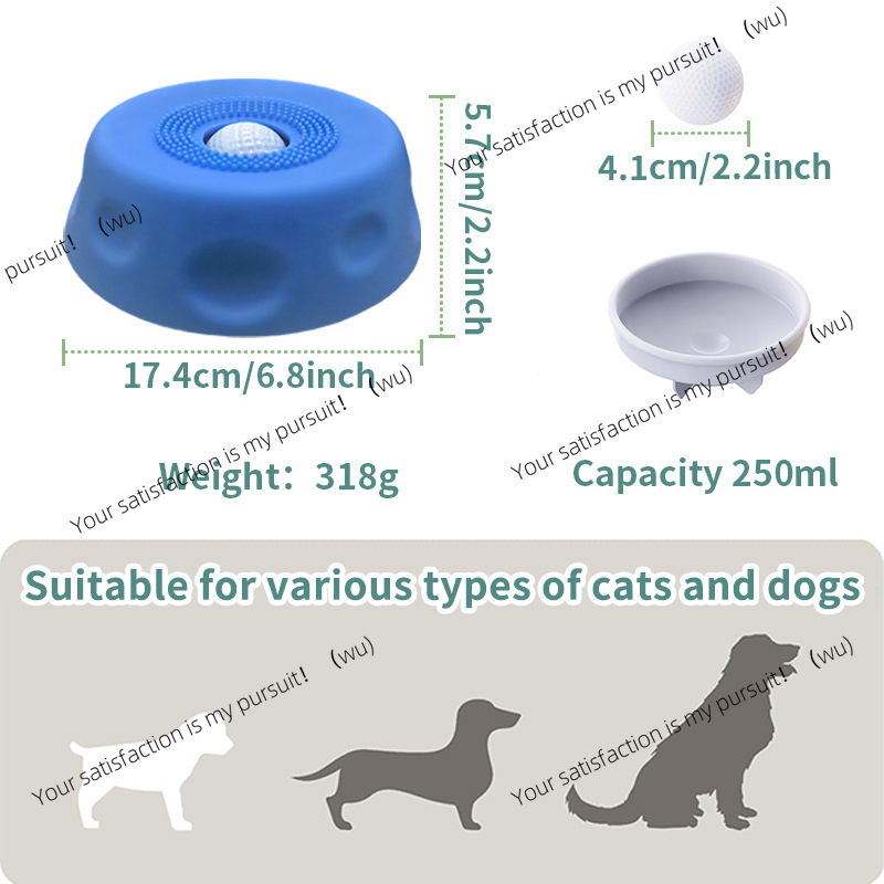 ペット用スローフードボウル、犬用舐めボウル、こぼれ防止スロー - Pet Feeders のレビューと価格