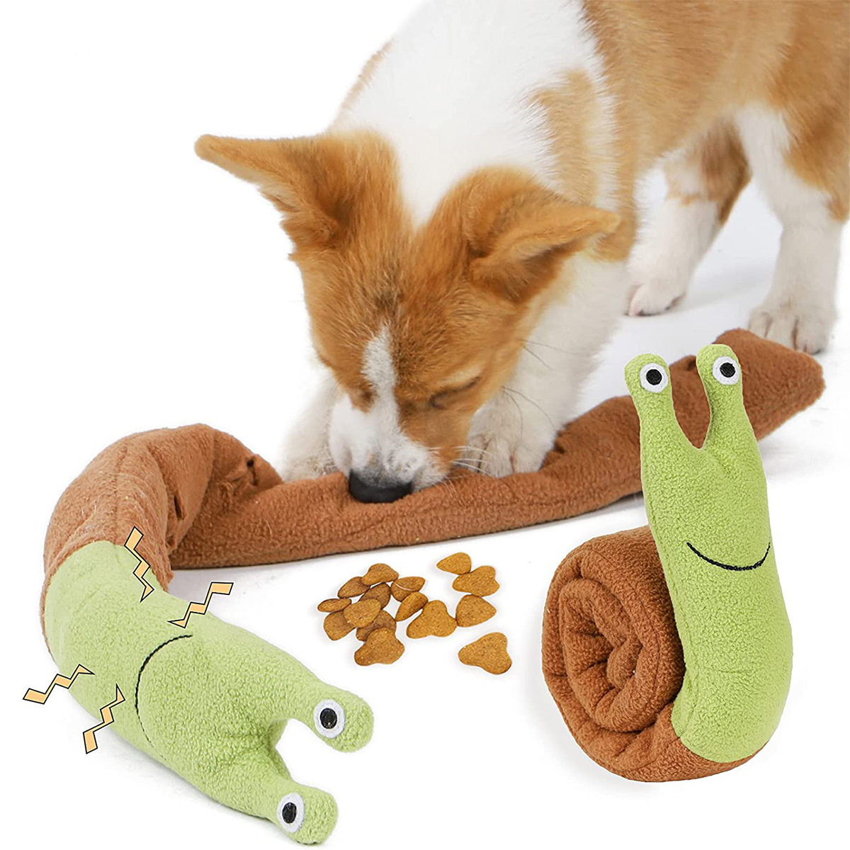 犬猫用嗅覚パズルおもちゃ、スローフィーダー、餌隠しマット、臭 - Dog Puzzle Feeder Toy のレビューと価格