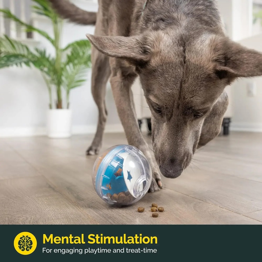 IQトリートボール 犬用おやつディスペンサーおもちゃボール  - Dog Puzzle Feeder Toy のレビューと価格